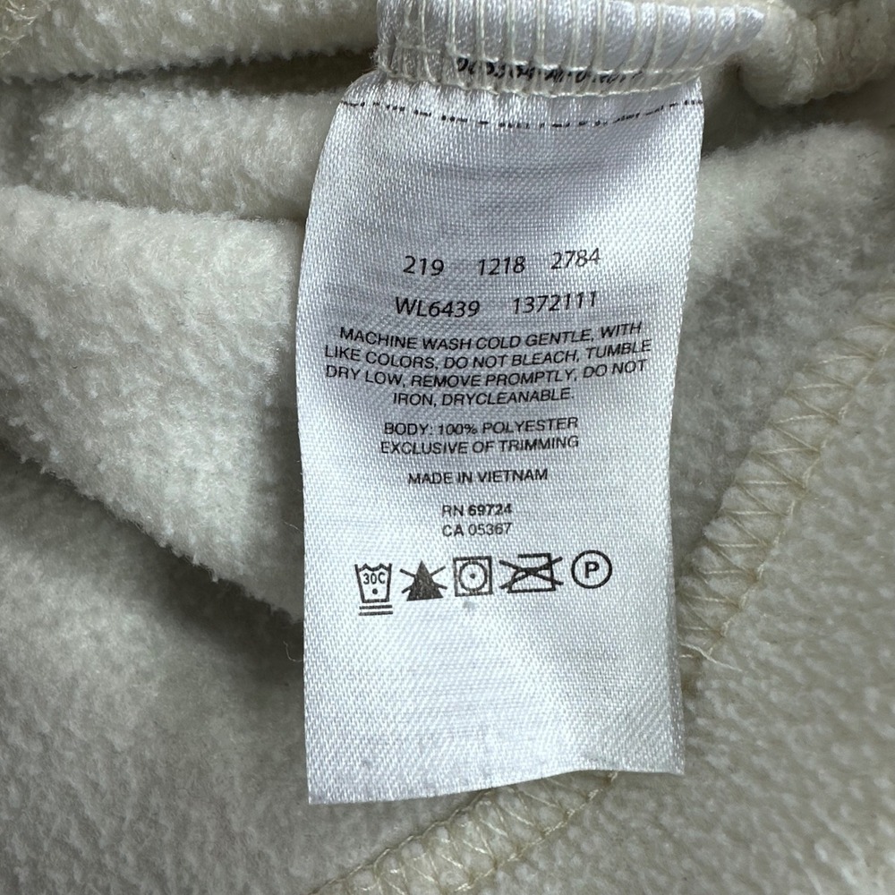 Columbia Fleece Jacket Womens XL Extra Large Cream Full Zip Benton Springs - Picture 16 of 16
